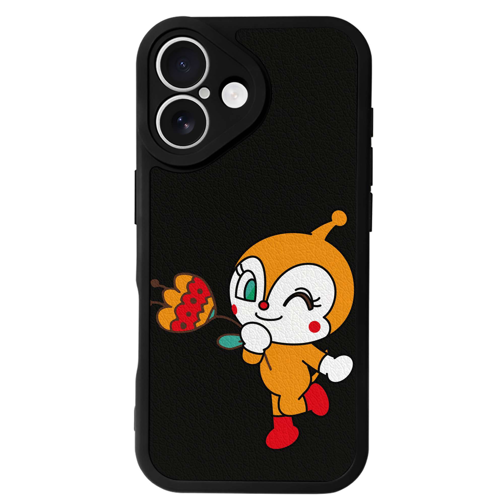 （画像用） アンパンマン Anpanman 【iPhone 16シリーズ対応】シリコンスマホケース（レザー調） 材質：シリコン